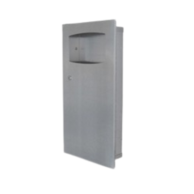 Metlam Recessed Waste Receptacle In Satin Stainless Steel