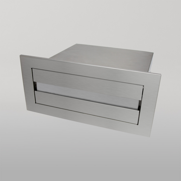 Metlam Counter Top Recessed Paper Towel Dispenser In Satin Stainless Steel