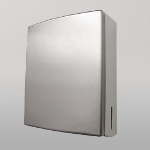 Metlam Ellipse Paper Towel Dispenser In Satin Stainless Steel