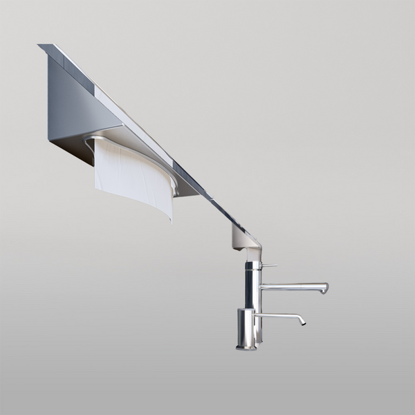 Metlam Behind The Mirror/Door Paper Towel Dispenser In Satin Stainless Steel