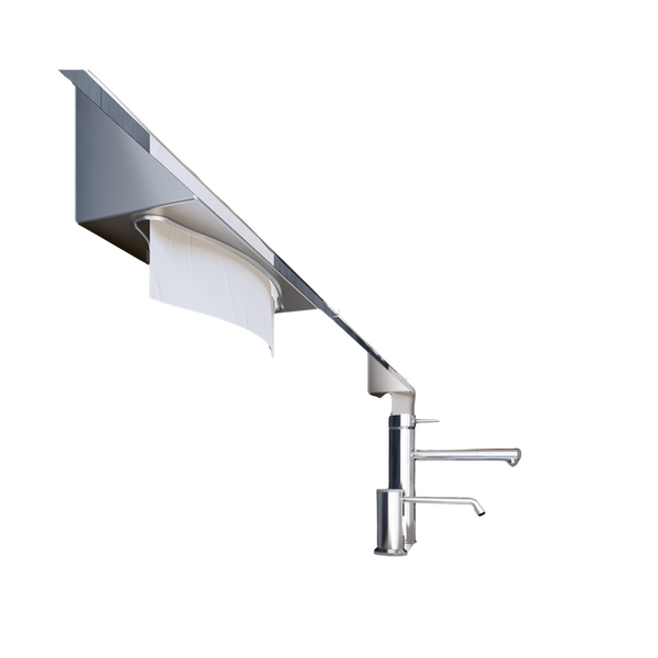 Metlam Behind The Mirror/Door Paper Towel Dispenser In Satin Stainless Steel