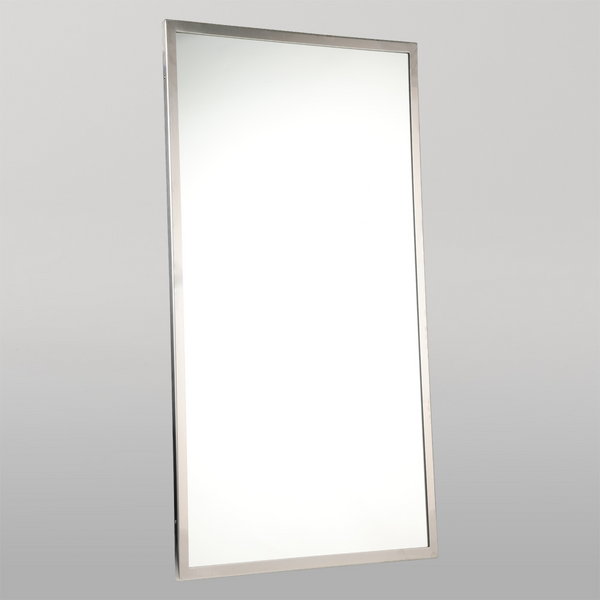 Metlam 600mm Framed Mirror In Satin Stainless Steel