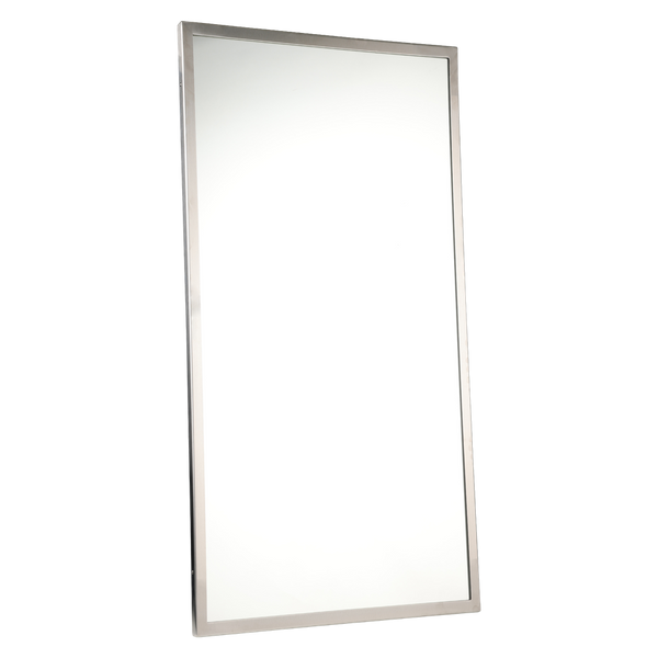 Metlam 600mm Framed Mirror In Satin Stainless Steel