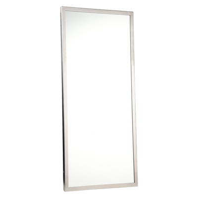 Metlam Framed Mirror In Satin Stainless Steel