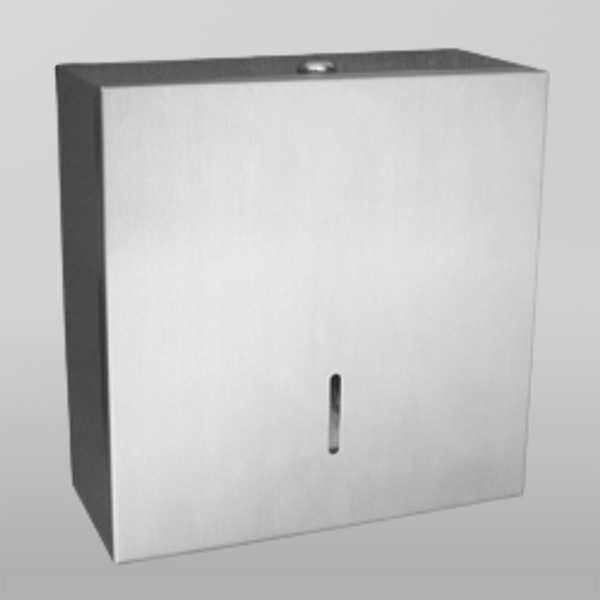 Metlam Jumbo Toilet Roll Square Dispenser In Satin Stainless Steel