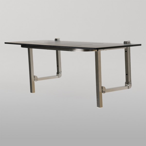 Metlam Accessible Folding Shower Seat Lockable Compact Laminate In Designer Black