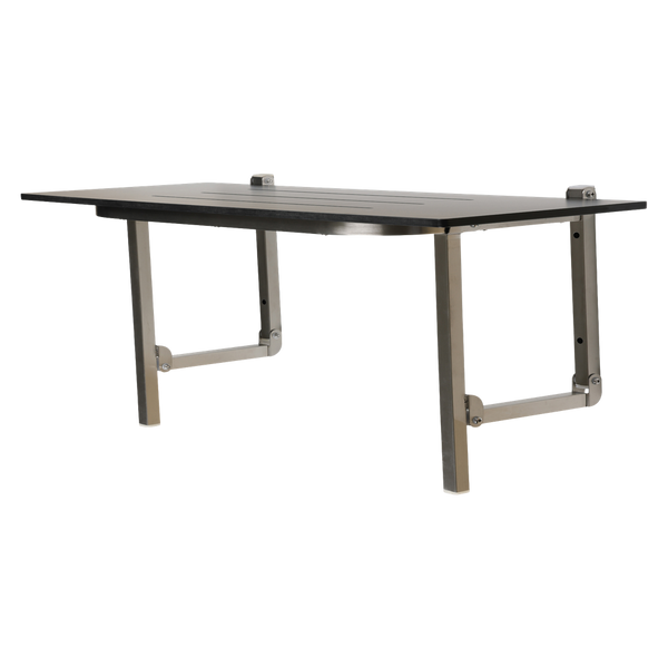 Metlam Accessible Folding Shower Seat Lockable Compact Laminate In Designer Black