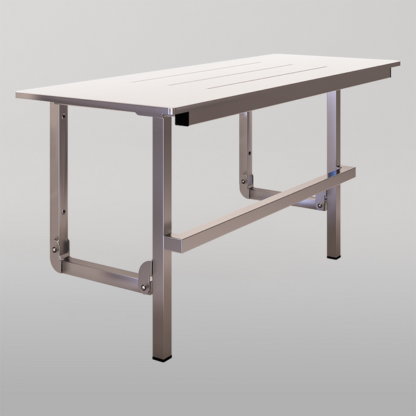 Metlam Accessible Folding Shower Seat With Handle In Phenolic