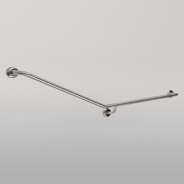 Metlam 30 Degree Flush Mount Side Wall Grab Rail Right Hand In Antimicrobial