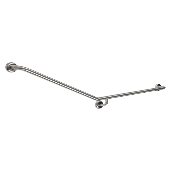 Metlam 30 Degree Flush Mount Side Wall Grab Rail Right Hand In Antimicrobial