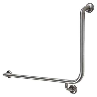 Metlam 90 Degree Flush Mount Side Wall Left Hand In Satin Stainless Steel