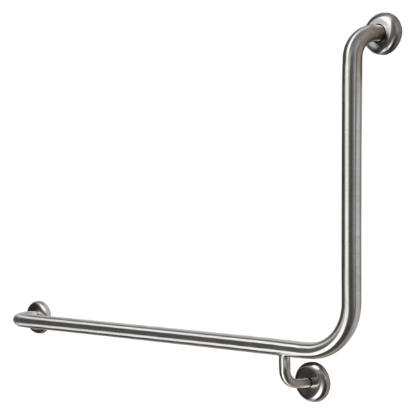 Metlam 90 Degree Flush Mount Side Wall Left Hand In Satin Stainless Steel