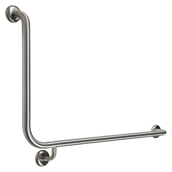 Metlam 90 Degree Flush Mount Side Wall Right Hand In Satin Stainless Steel