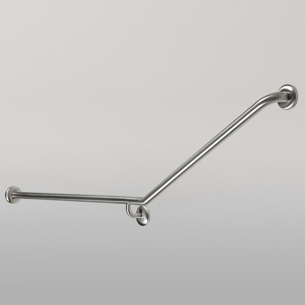 Metlam 30 Degree Flush Mount Rear/Side Wall Left Hand In Satin Stainless Steel