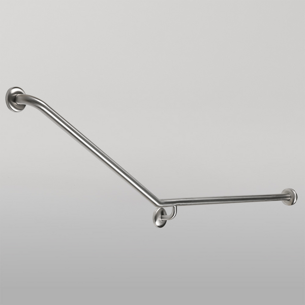 Metlam 30 Degree Flush Mount Rear/Side Wall Right Hand In Satin Stainless Steel