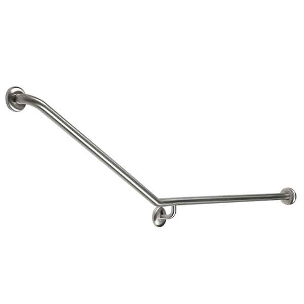 Metlam 30 Degree Flush Mount Rear/Side Wall Right Hand In Satin Stainless Steel