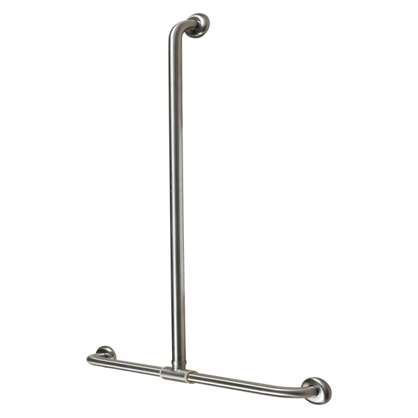 Metlam Universal Sliding Shower Rail In Satin Stainless Steel