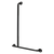Metlam Offset Flush Mount Shower Grab Rail Left Hand In Designer Black
