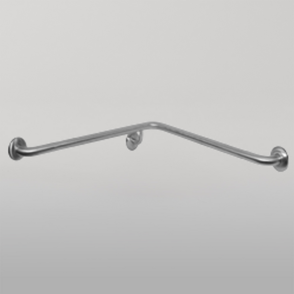 Metlam Corner Wall Flush Mount Shower Grab Rail Right Hand In Satin Stainless Steel