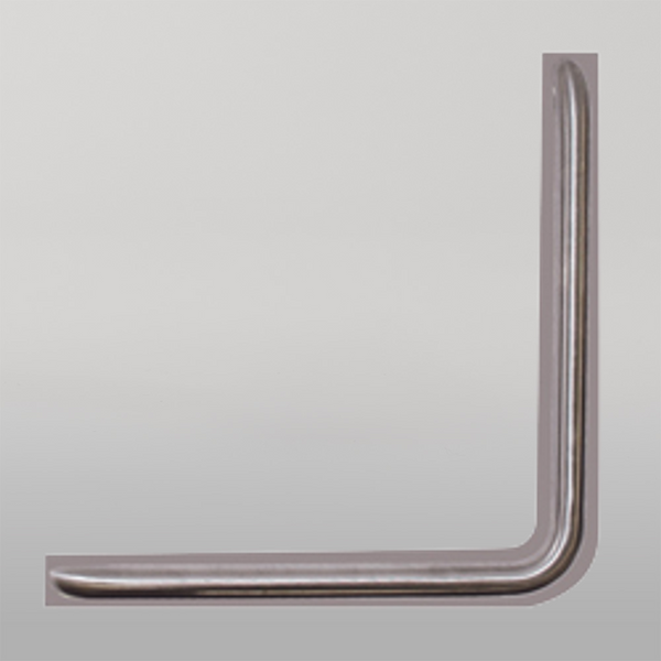 Metlam 90 Degree Ambulant Anti-Ligature Grab Rail In Satin Stainless Steel