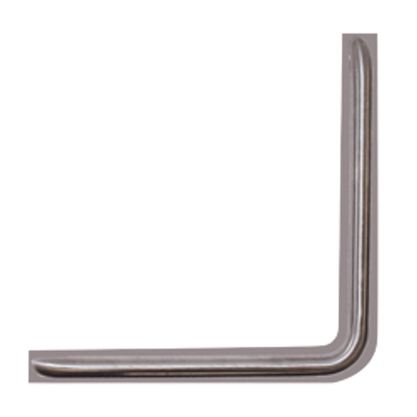 Metlam 90 Degree Ambulant Anti-Ligature Grab Rail In Satin Stainless Steel