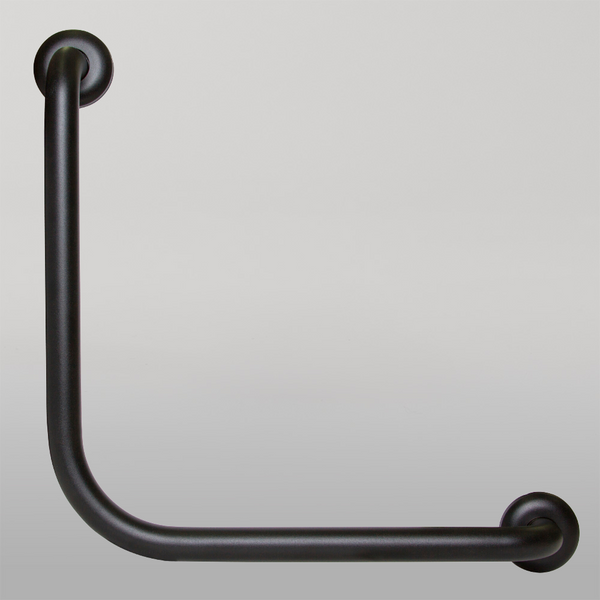 Metlam 90 Degree Ambulant Grab Rail In Designer Black