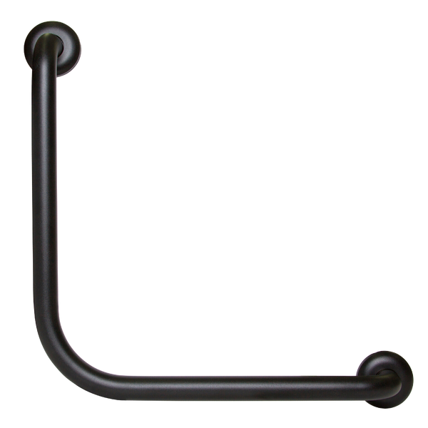 Metlam 90 Degree Ambulant Grab Rail In Designer Black