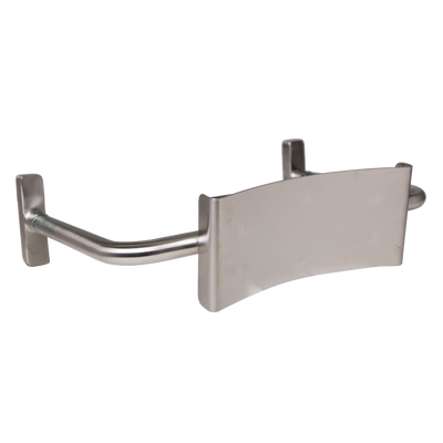 Metlam Vandal Proof Straight Arm Backrest In Satin Stainless Steel