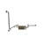 Metlam 90 Degree Grab Rail And Vandal Proof Backrest Set Right Hand In Satin Stainless Steel