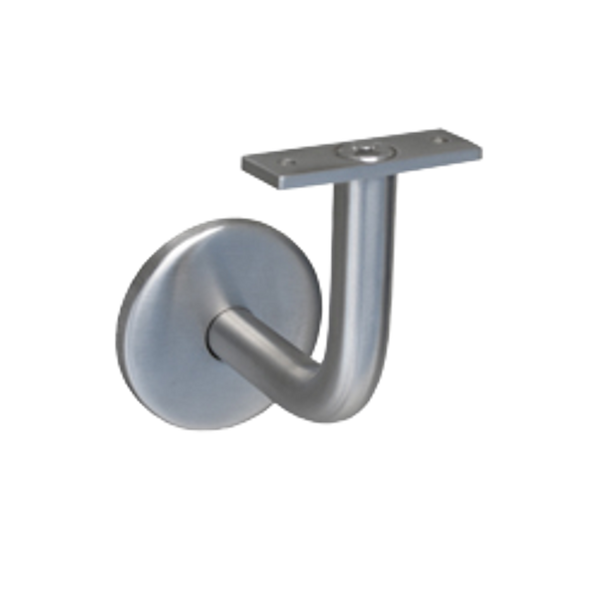 Metlam Hand Rail Bracket Flat Mount In Satin Stainless Steel