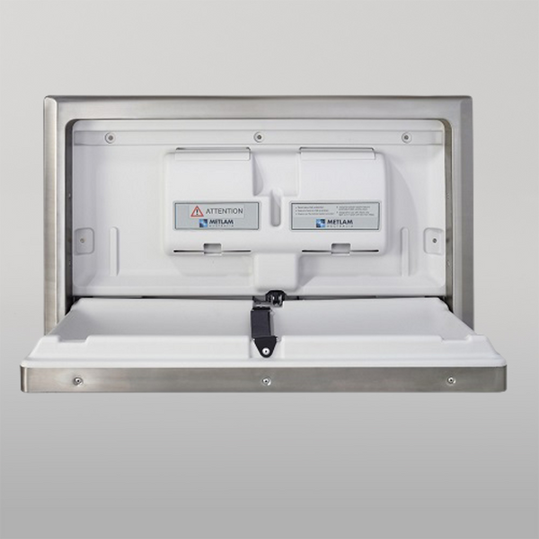 Metlam Recessed Horizontal Baby Change Station In Stainless Steel