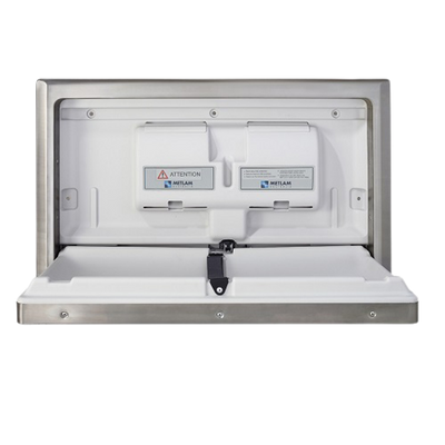Metlam Recessed Horizontal Baby Change Station In Stainless Steel
