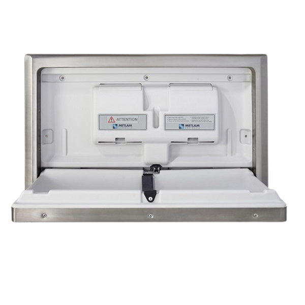 Metlam Recessed Horizontal Baby Change Station In Stainless Steel