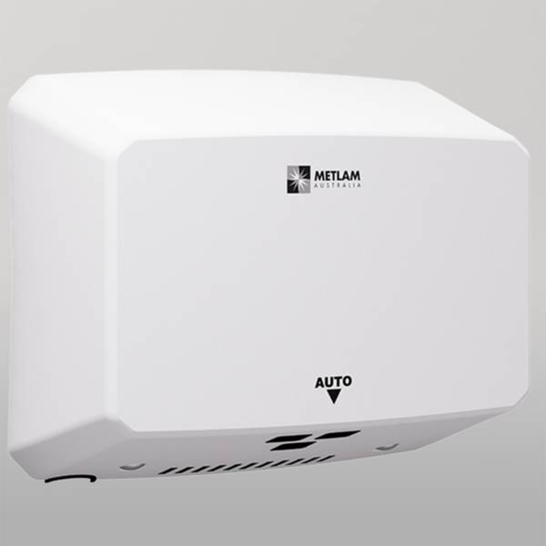 Metlam Ecoslender Slimline Automatic Operation Hand Dryer In White