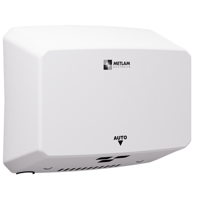 Metlam Ecoslender Slimline Automatic Operation Hand Dryer In White