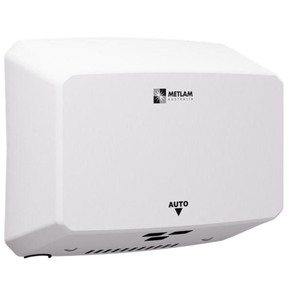 Metlam Ecoslender Slimline Automatic Operation Hand Dryer In White