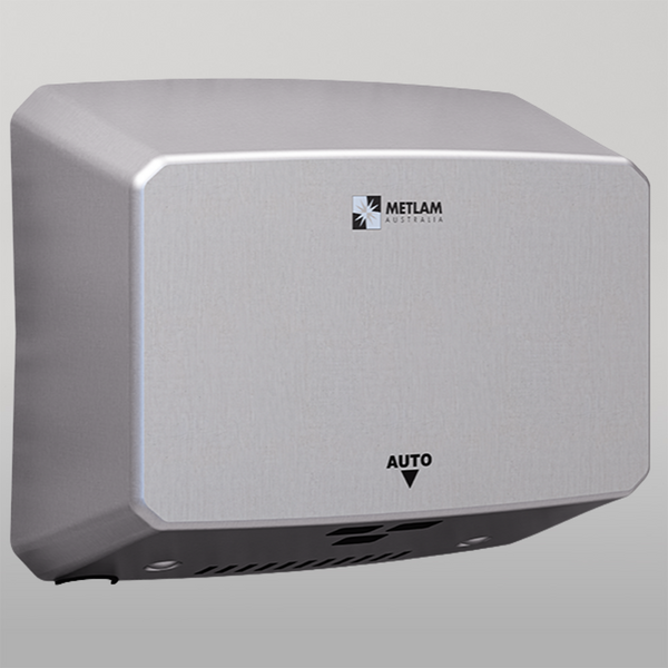 Metlam Ecoslender Slimline Automatic Operation Hand Dryer In Satin Stainless Steel