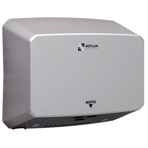 Metlam Ecoslender Slimline Automatic Operation Hand Dryer In Satin Stainless Steel