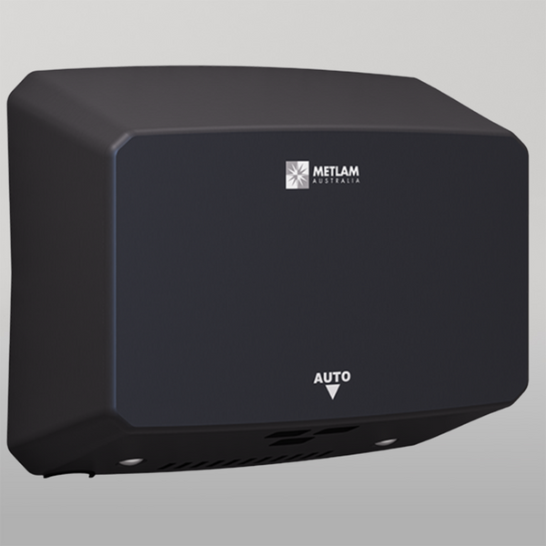 Metlam Ecoslender Slimline Automatic Operation Hand Dryer In Designer Black