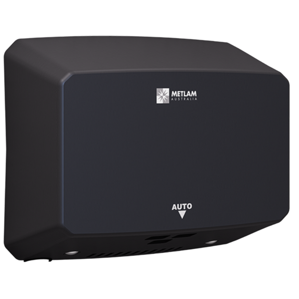 Metlam Ecoslender Slimline Automatic Operation Hand Dryer In Designer Black