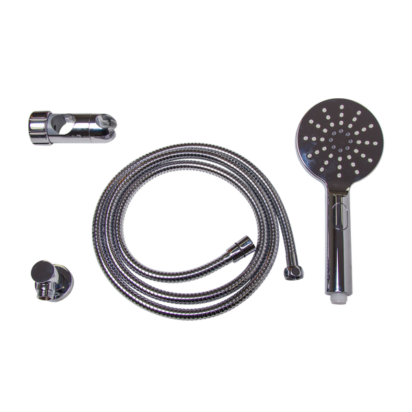 Metlam 32mm 3 Function Grab Rail Shower Kit In Satin Chrome Plate