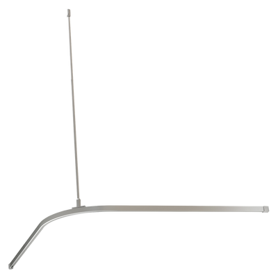 Metlam 1600mm L Bend Shower Curtain Track System