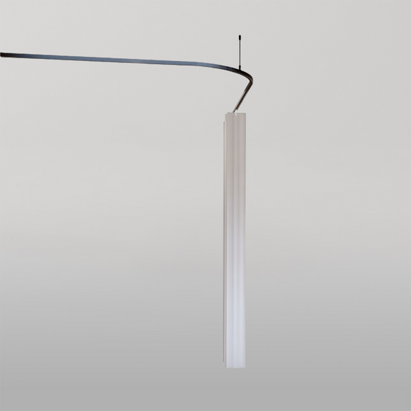 Metlam 1600mm L Bend Shower Curtain Track System In Designer Black