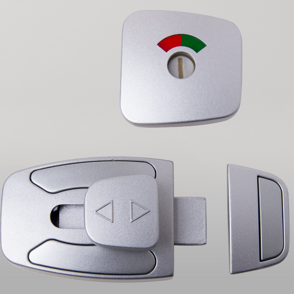 Metlam Sera Slide Lock And Emergency Release Indicator Set In Antimicrobial