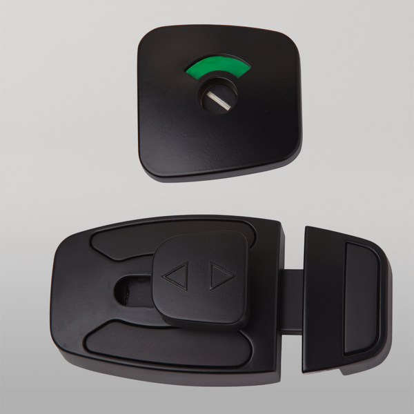 Metlam Sera Slide Lock And Emergency Release Indicator Set In Designer Black