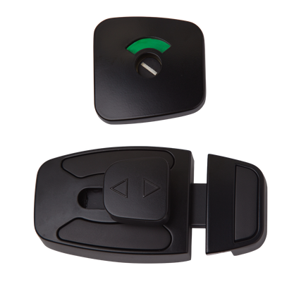 Metlam Sera Slide Lock And Emergency Release Indicator Set In Designer Black