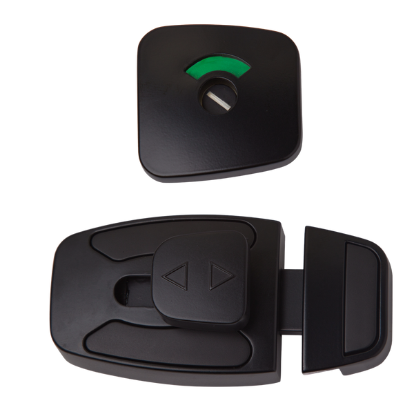 Metlam Sera Slide Lock And Emergency Release Indicator Set In Designer Black