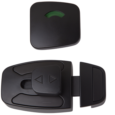 Metlam Sera Slide Lock And Indicator Set In Designer Black