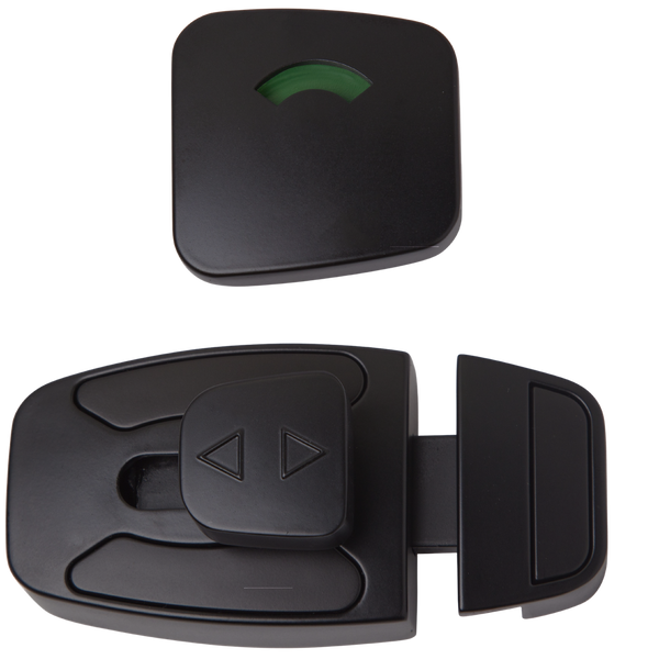 Metlam Sera Slide Lock And Indicator Set In Designer Black