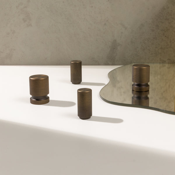 Alma Loti Linear Handle Brushed Vintage Antique Brass